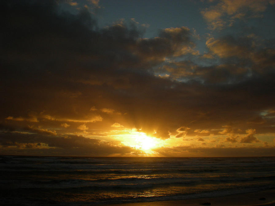 Sunset over the Southern Ocean