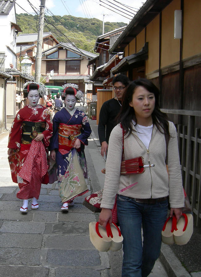 And more fake geishas...