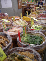 Nishiki-Koji Dori - a fish and produce market in central Kyoto
