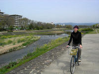Bike excursion next to Kamo River