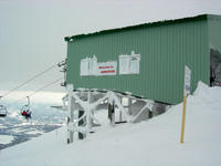 Frozen lift on Annupuri Mountain