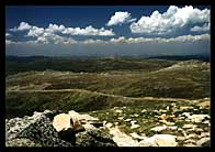 East from the summit
