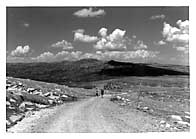 Michael & Patrycja walking towards Charlotte Pass
