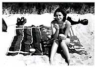 Lody on the beach