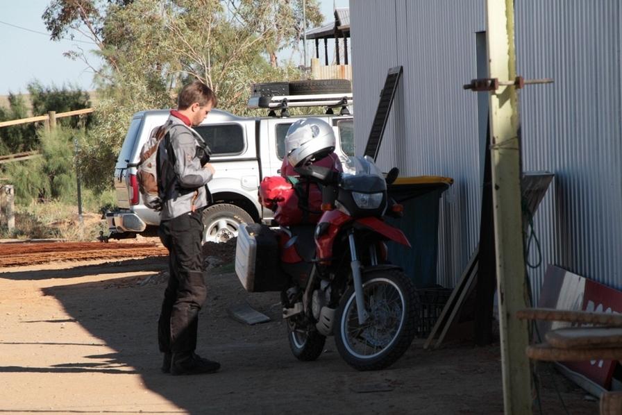 Preparing to leave Marree