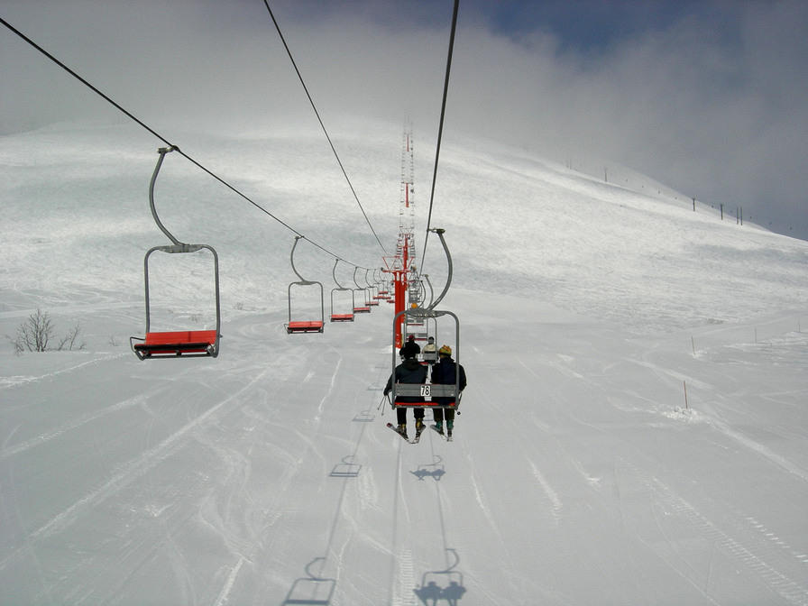 Up the mountain