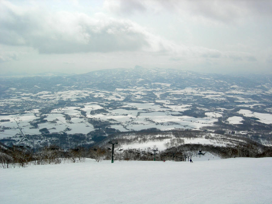 Looking down over the village