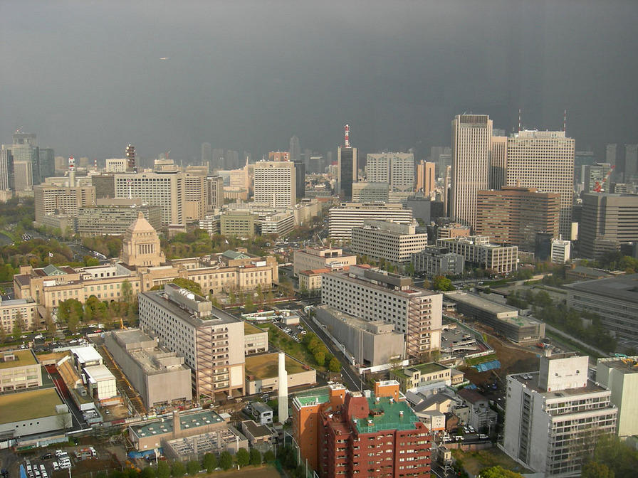 View to the east from our room at Prudential Tower