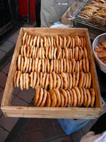 Yum, fresh rice cracker