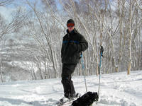 Skiing between the trees